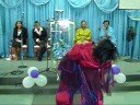 Sharon Cox dancing at Father\