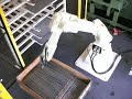 Kawasaki robot loading tube-end forming machine Kawasaki robot loading tube-end forming machine