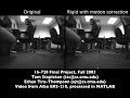 Software camera stabilization on a legged robot 2