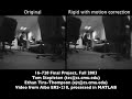 Software camera stabilization on a legged robot 2