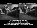 Software camera stabilization on a legged robot 2