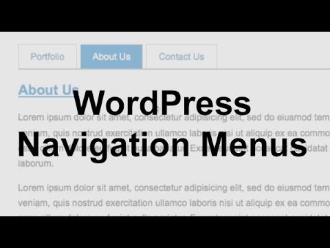 how to navigation menu wordpress