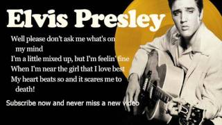 Elvis Presley - All Shook Up - Lyrics