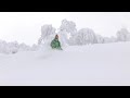 Skiing in the deep Niseko Powder Japan ニセコ