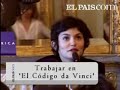 entrevista que le realizaron a la actriz francesa audrey tautou por la presentaci�n de la pel�cula 'un enga�o de lujo' (hors de prix). est� doblada al espa�ol.