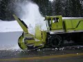 North Cascades - Snowblower in action.