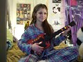 gurl and parrot playing guitar hero2