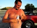 Knobbie putting his nipple ring back in
