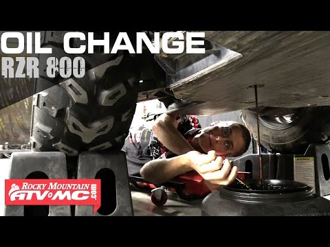 how to change oil in rzr xp