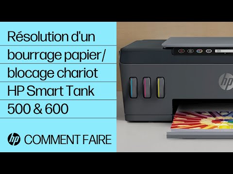 Imprimantes HP Smart Tank 500, 550 — Erreur E4 (bourrage papier