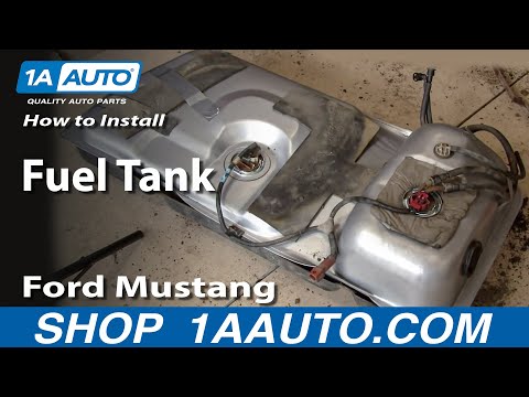 How To Install Replace Fuel Gas Tank Ford Mustang Mercury Capri 83-97 Part 2 1AAuto.com