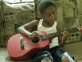 Andy Plays Guitar with 1 string