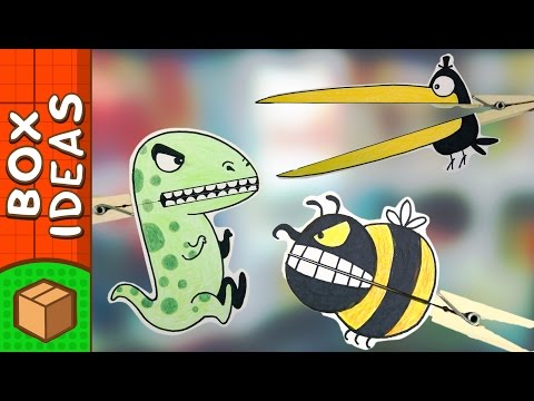 DIY Clothespin Animals - Crow and Bee