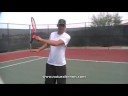 How to hit forehand & backhand with two handled racket
