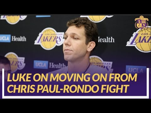 Video: Lakers Nation Interview: Luke Walton On How The Team Will Move Forward From Chris Paul & Rondo Fight