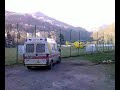 Pegaso 3 in decollo dal campo sportivo di Cutigliano