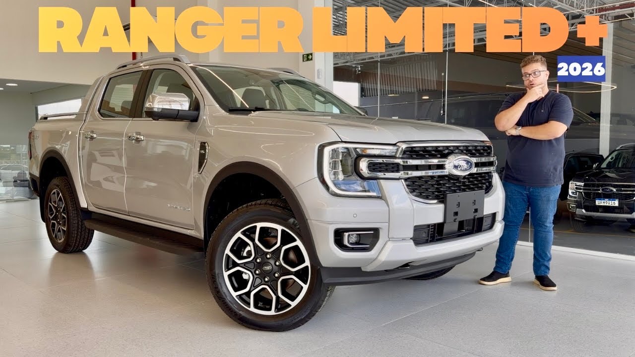 NOVA FORD RANGER LIMITED + KIT 2026 - V6 TURBO E MUITA TECNOLOGIA
