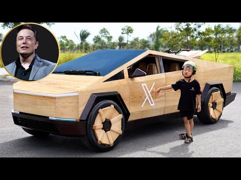 Tesla Cybertruck de madera