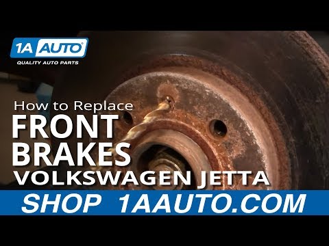 How To Install Replace Do a Front Brake Job Volkswagen VW Jetta Golf 93-98 1AAuto.com