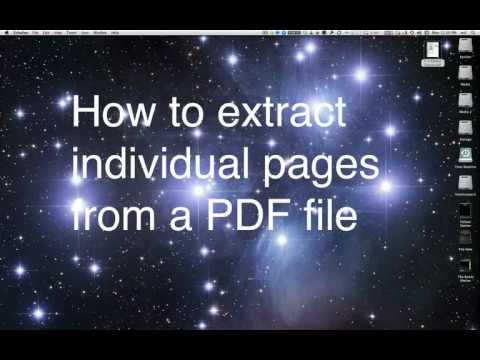 how to isolate pages in a pdf