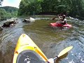 Kajaková škola na peřeji Paraplíčko s CK Klíč