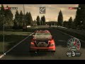 Limited edition His ATi Radeon 3850 512MB ICEQ3(cooling) TurboX(Overclocked) performing DiRT at stock clocks of 736/982 MHz. CPU is 3800+ at 2.4Ghz. Doesn't beat 8800GT in FPS but still smooth gameplay. Resolution 1680x1050.