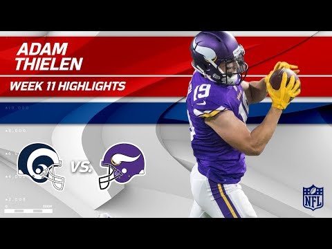 Video: Adam Thielen's 123-Yd & 1 TD Day vs. Los Angeles! | Rams vs. Vikings | Wk 11 Player Highlights