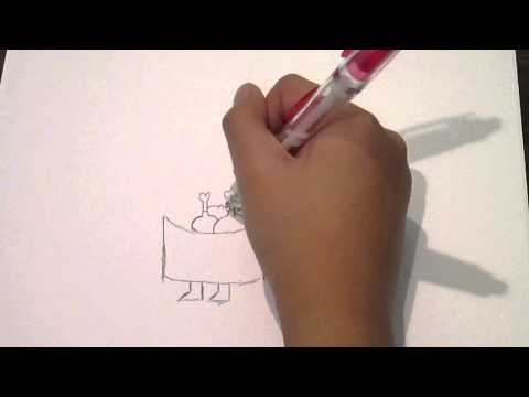 how to draw kfc bucket