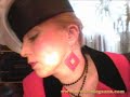 Smoking Sexy Lady in Red