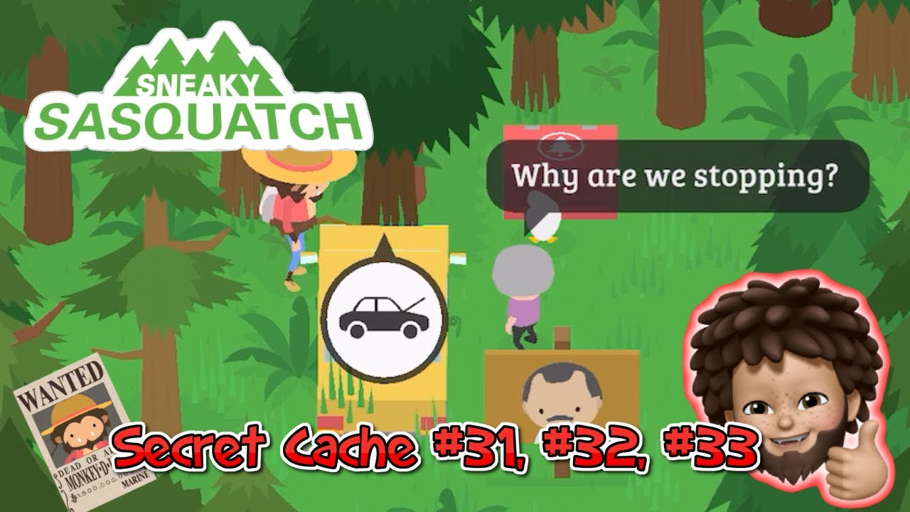 Sneaky Sasquatch - New Update Secret Cache #31, #32, #33