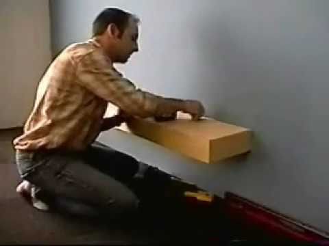 how to fit floating shelves