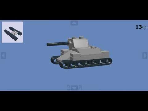 Как сделать танк из лего т 28
