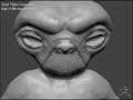 ET model made with zspheres on ZBrush (part2)
