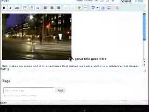 how to justify in wordpress