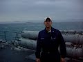 USS Donald Cook crossing the Straits of Gibralter