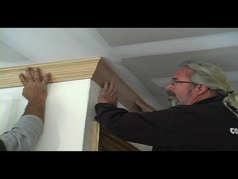 how to fasten crown molding