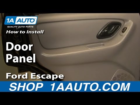 How To Install Replace Remove Rear Door Panel Ford Escape 01-07 1AAuto.com