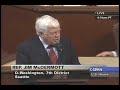 Rep. McDermott \"Paulson can throw a pass to himself\"