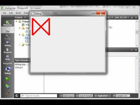 how to draw line using qt