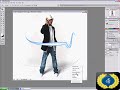 Adding streaks to an Usher picture in Photoshop