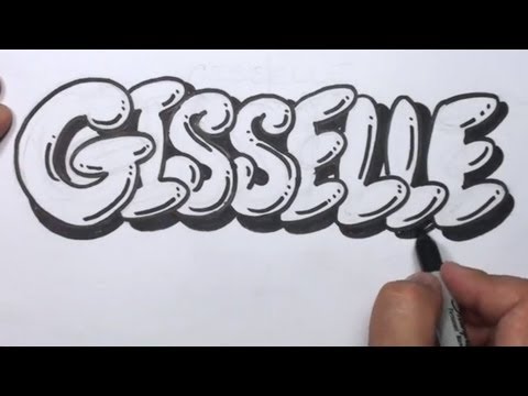 how to draw the letter g graffiti style