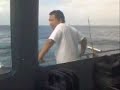 seasick on fishing charter boat