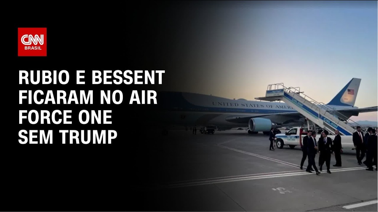 Rubio e Bessent ficaram no Air Force One quando Trump trocou de avião | CNN NOVO DIA