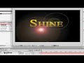 after effects: new shine effect tutorial!!!
