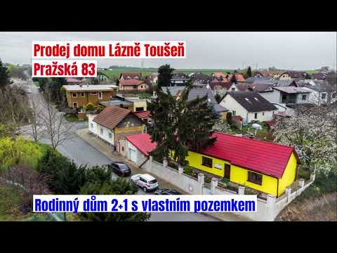 Video Útulný rodinný dům 2+1 v městysu Lázně Toušeň s garáží a zahrádkou