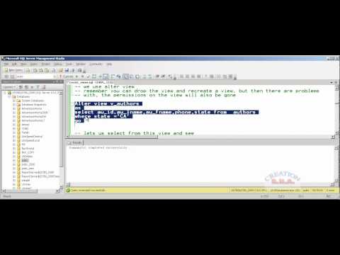 how to create view in sql