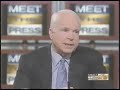 McCain : I Totally Agree Wth Bush On The Transcendent Issues