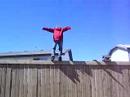 Backflip off fence