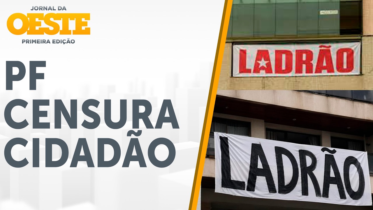 Farsa da PF: Morador forçado a tirar faixa 'ladrão' antes da chegada de Lula