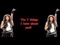 7 things- Miley Cyrus w/ lyrics